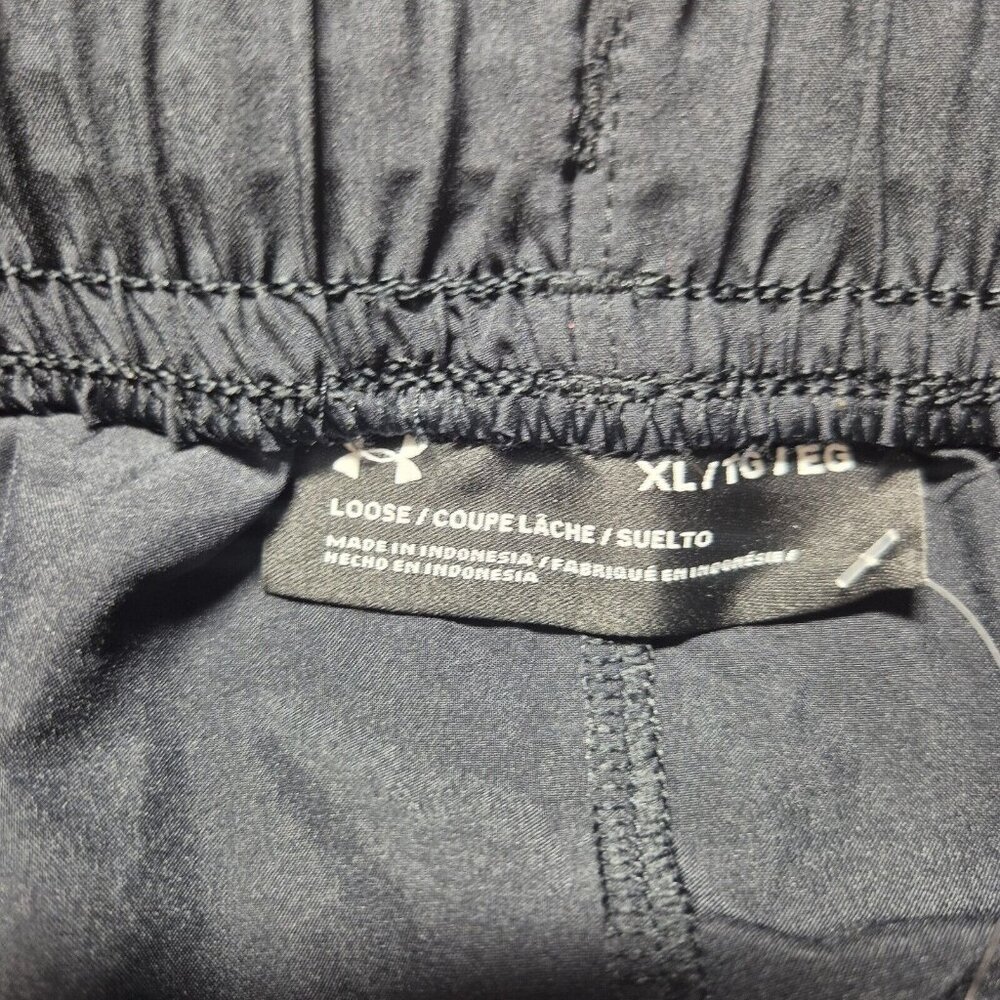 Under Armour Men's Size Xl Loose Black Elastic Waist Mesh Pockets Athletic (04) - Picture 6 of 9